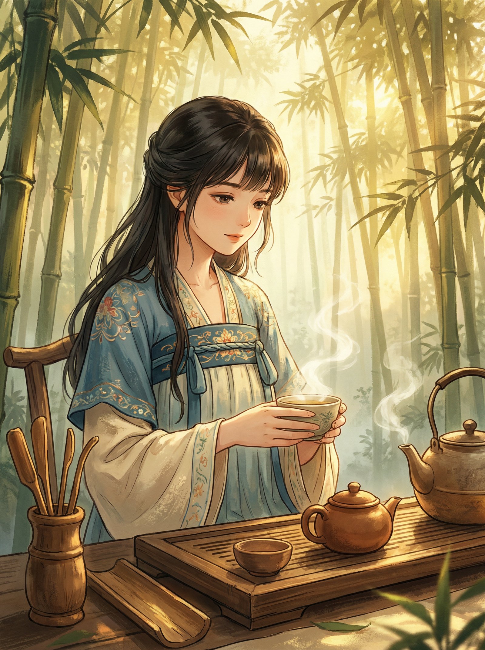 芒果视频动漫-竹林品茗